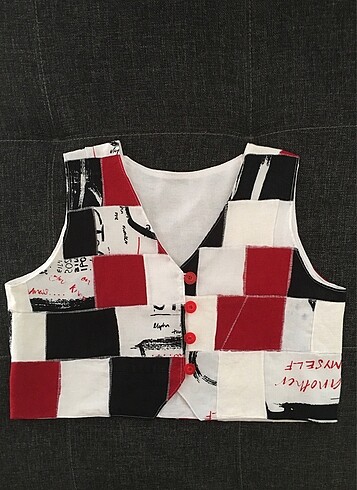 patchwork yelek