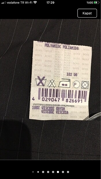 46 Beden Hugo Boss yelek