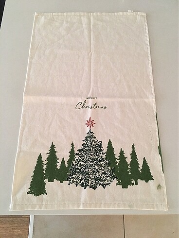 vintage Noel temalı mutfak havlu