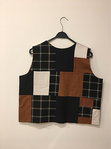 44 Beden patchwork yelek