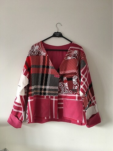 44 Beden çeşitli Renk Patchwork ceket