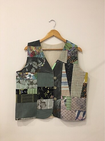 patchwork yelek