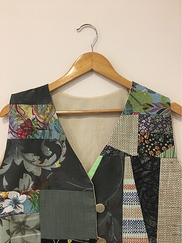 44 Beden patchwork yelek