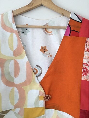 46 Beden patchwork ceket