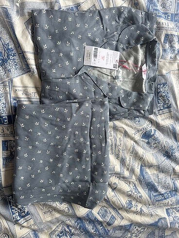 m Beden gri Renk Penti takım-pijama- sabahlık