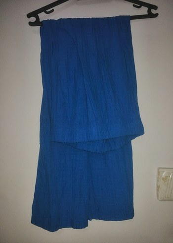 Mavi Uzun Kollu Düğmeli AyrobinTunik - Görsel 5