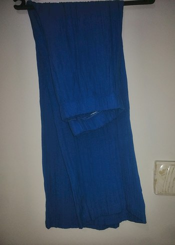 Mavi Uzun Kollu Düğmeli AyrobinTunik - Görsel 6