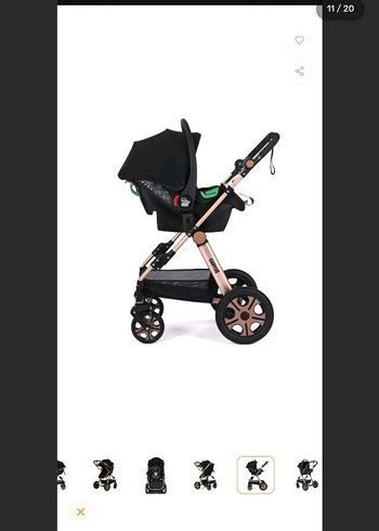 Baby Plus Canyon Travel Sistem Bebek Arabası Siyah - Görsel 3