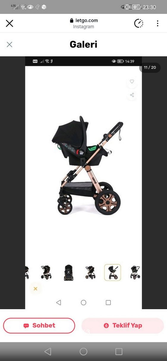Baby Plus Canyon Travel Sistem Bebek Arabası Siyah - Görsel 3