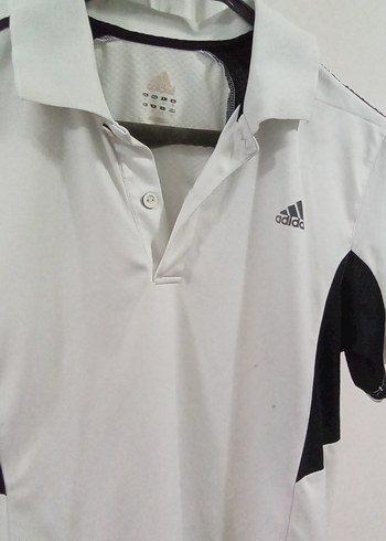 Adidas Beyaz Kısa Kollu Polo Tişört - Görsel 9