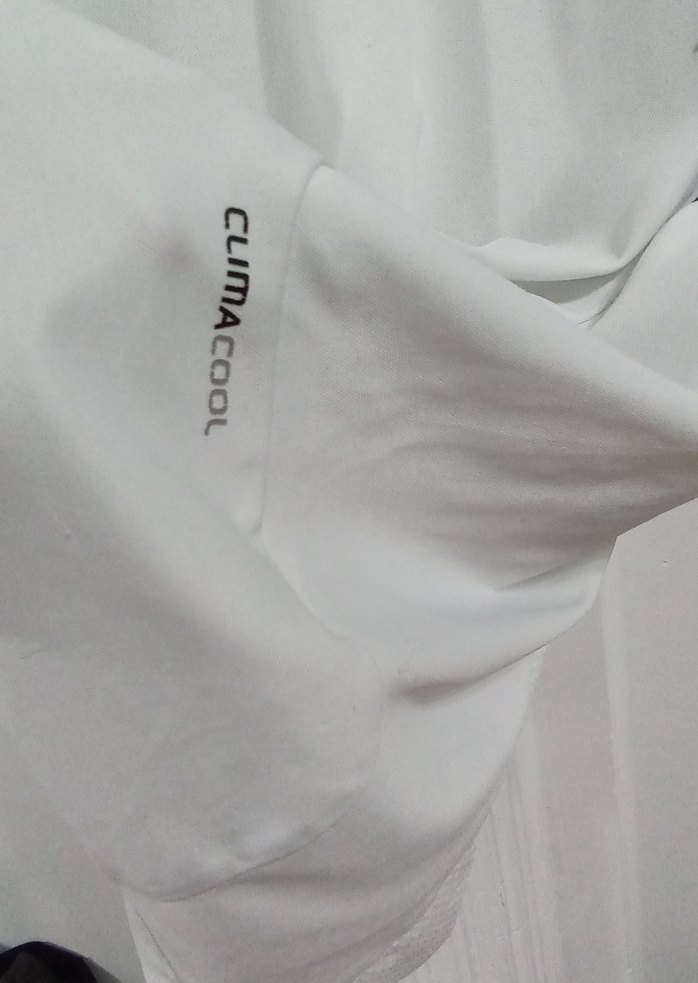 Adidas Beyaz Kısa Kollu Polo Tişört - Görsel 3