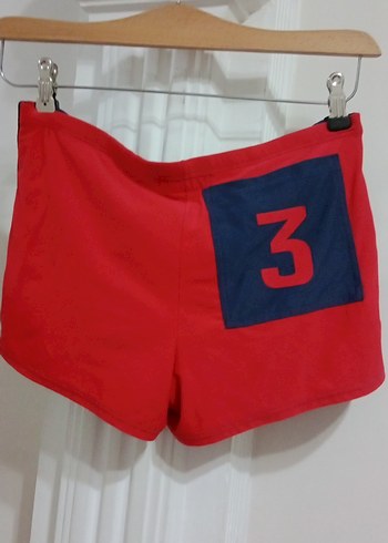 Koyu Mavi Mini Spor Şort Fermuarlı - Görsel 7