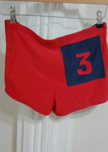 Koyu Mavi Mini Spor Şort Fermuarlı - Görsel 8