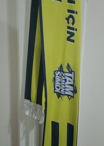 Sarı Baskılı Erkek Spor Atkı fenerbahçe - Görsel 4