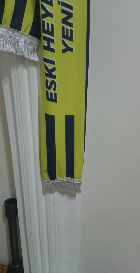 Sarı Baskılı Erkek Spor Atkı fenerbahçe - Görsel 2