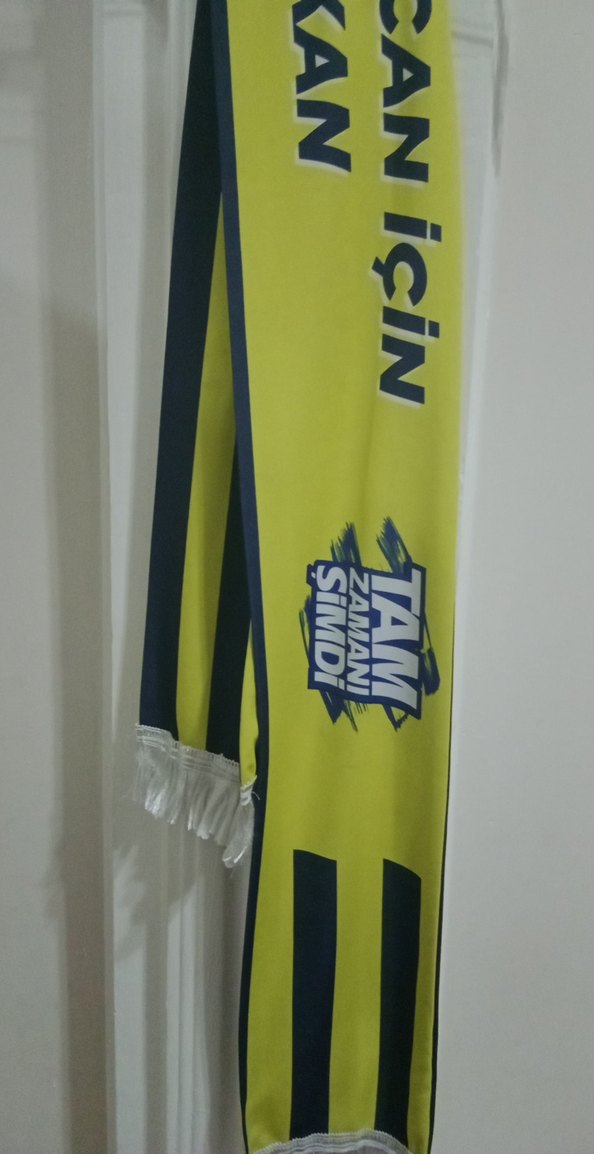 Sarı Baskılı Erkek Spor Atkı fenerbahçe - Görsel 4