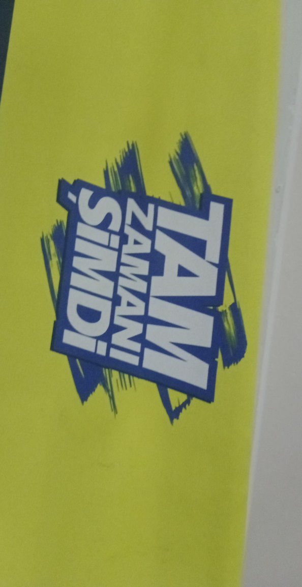 Sarı Baskılı Erkek Spor Atkı fenerbahçe - Görsel 5