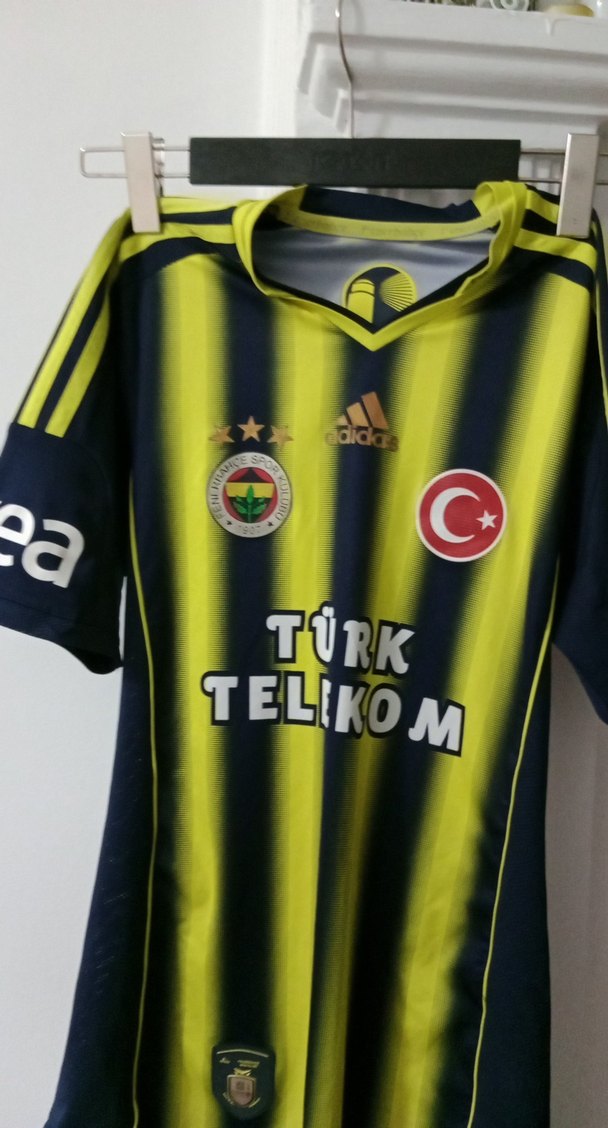 Erkek Sarı Kısa Kollu Spor Forma fenerbahçe - Görsel 2