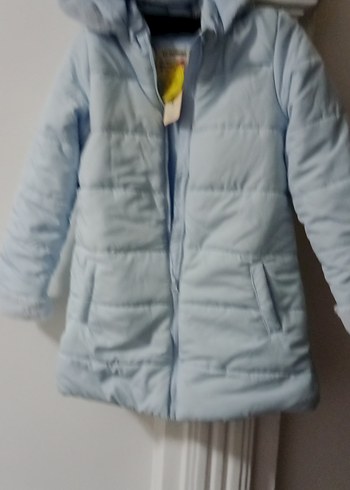 Mavi Kız Çocuk Mont Elsa montu. - Görsel 5