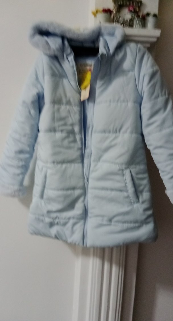 Mavi Kız Çocuk Mont Elsa montu. - Görsel 5