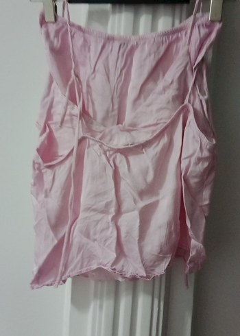 Pembe Mini Şort ve üst askılı - Görsel 6