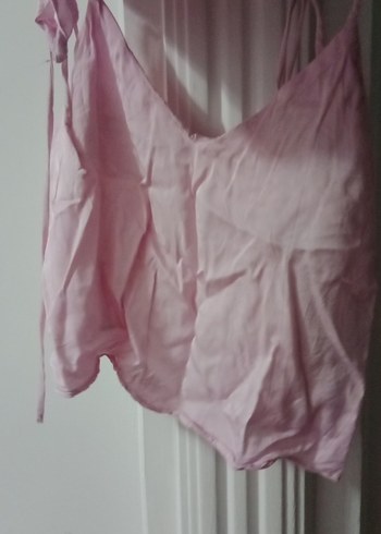 Pembe Mini Şort ve üst askılı - Görsel 2