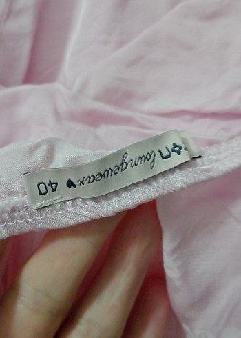 Pembe Mini Şort ve üst askılı - Görsel 7