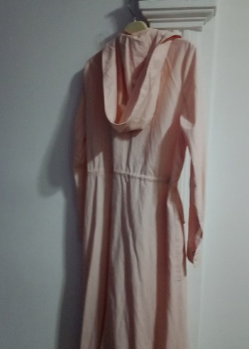 Uzun pardesü kapşonlu - Görsel 4