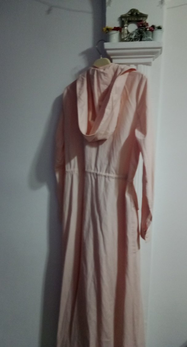 Uzun pardesü kapşonlu - Görsel 4