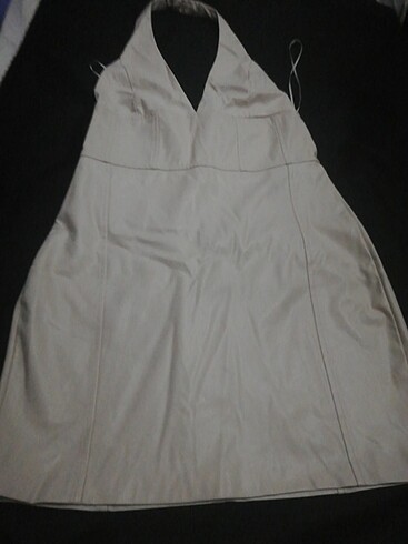Bershka deri elbise 