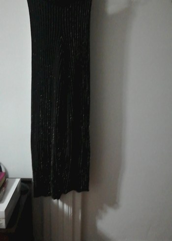 Uzun Siyah simli pantolon