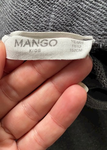 Mango Gri Pamuklu Bol Kesim Eşofman Altı