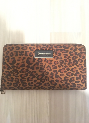 Leopar desenli cüzdan