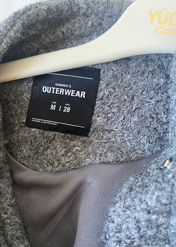 Lefties Gri Düğmeli Yün Kadın Ceket - Görsel 3