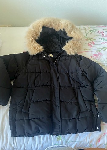 Kürk Detaylı Kadın Kışlık Mont - Görsel 2