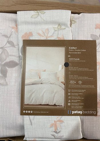 Pembe Pastel Çiçek Desenli Nevresim Takımı - Görsel 3