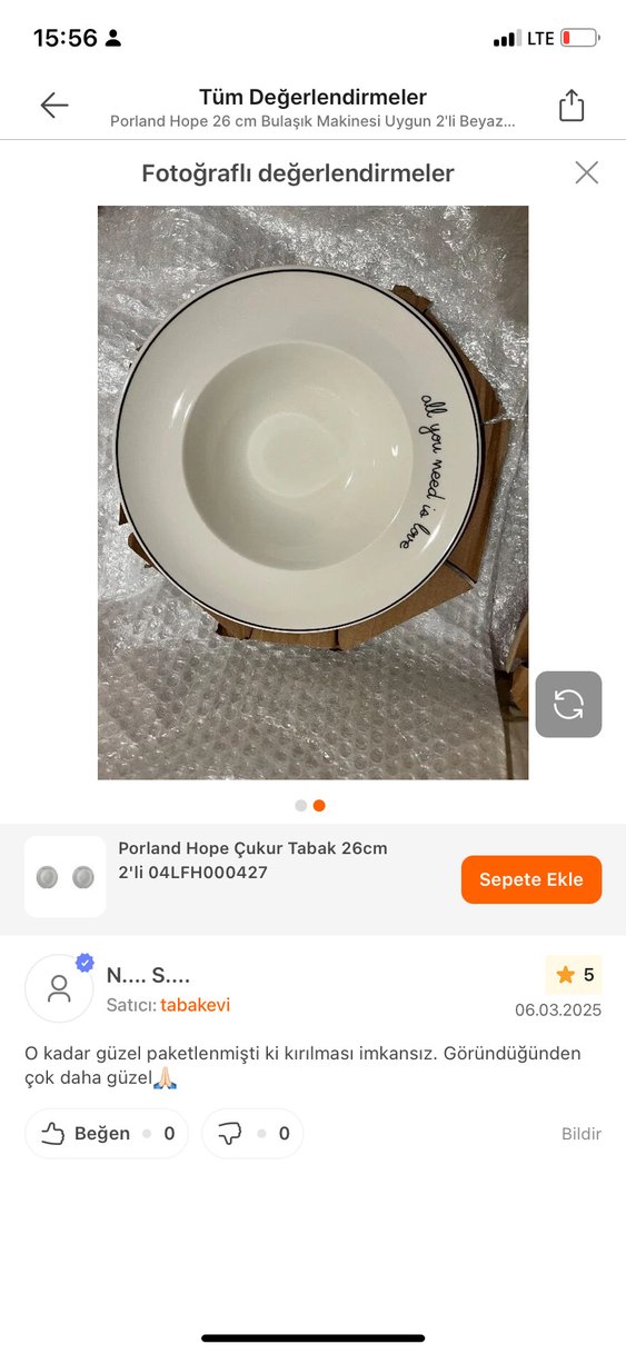 Beyaz Gri Yazılı 2'li Tabak Seti - Görsel 2