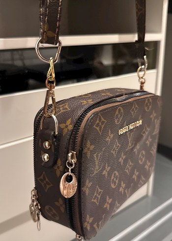 Kadın Kahverengi Louis Vuitton Deri Çapraz Çanta - Görsel 6