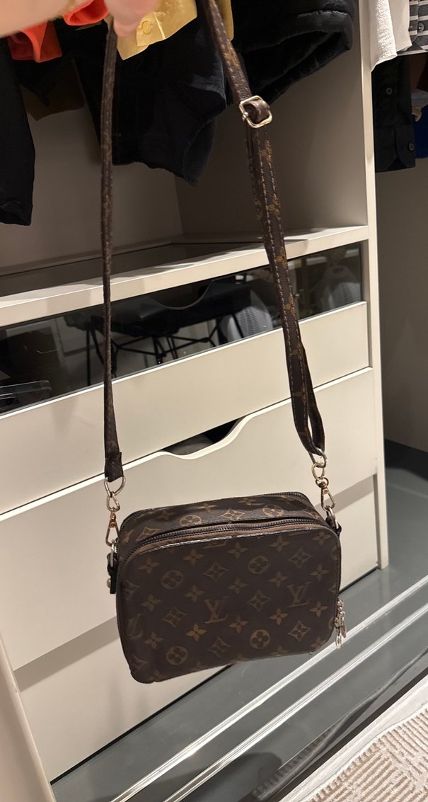 Kadın Kahverengi Louis Vuitton Deri Çapraz Çanta - Görsel 5