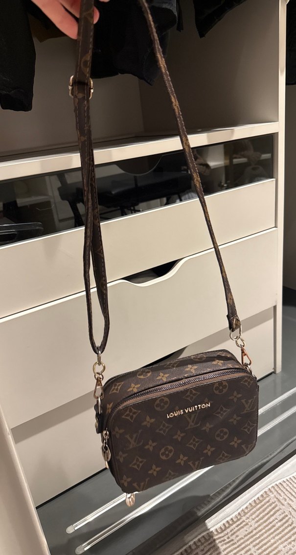 Kadın Kahverengi Louis Vuitton Deri Çapraz Çanta - Görsel 4