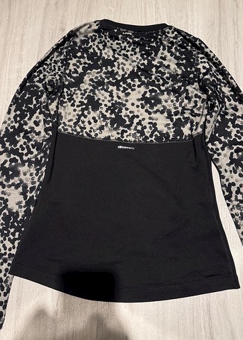 Uzun Kollu Siyah Kadın Spor Tişörtü - Görsel 6