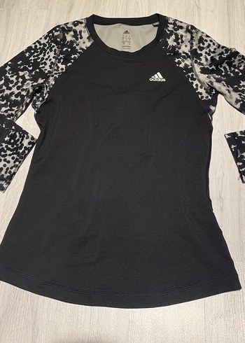 Uzun Kollu Siyah Kadın Spor Tişörtü - Görsel 3