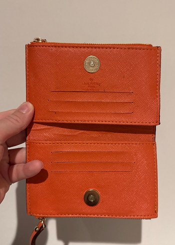 Kahverengi Deri Kadın Fermuarlı Cüzdan - Görsel 5