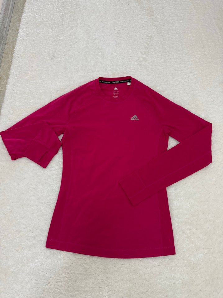 Pembe Uzun Kollu Atletik Üst - Adidas orijinal üründür - Görsel 4