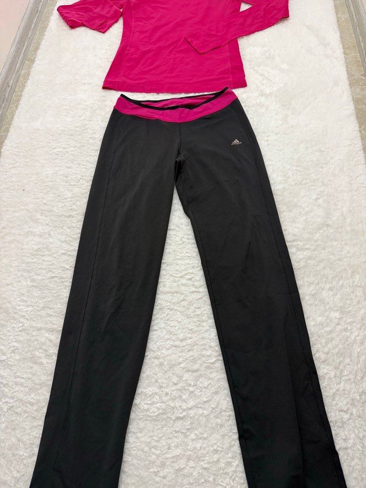 Pembe Uzun Kollu Atletik Üst - Adidas orijinal üründür - Görsel 3