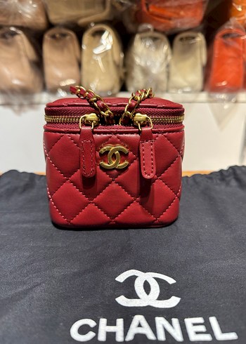 Kırmızı Chanel Deri Kadın Çanta