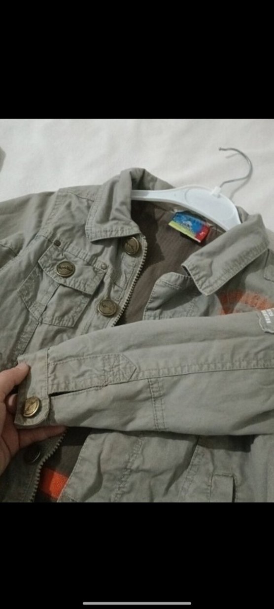 Düğmeli Gri Denim Erkek Çocuk Ceketi - Görsel 3