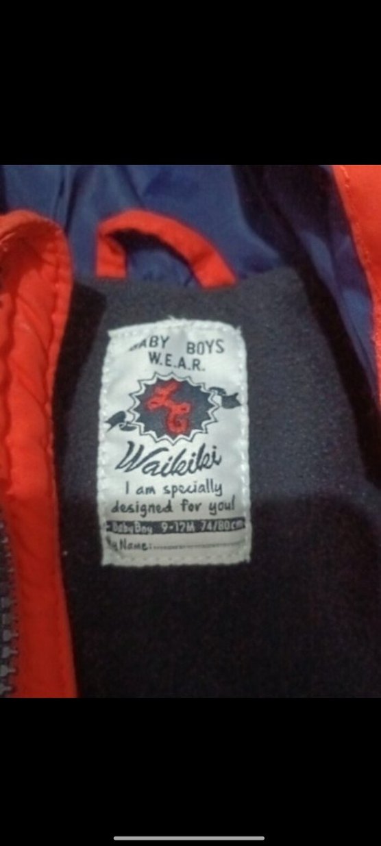 Kapüşonlu, Renkli Baskılı Erkek Çocuk Mont - Görsel 3