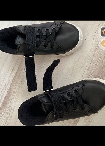 29 Beden Unisex çocuk siyah ayakkabı