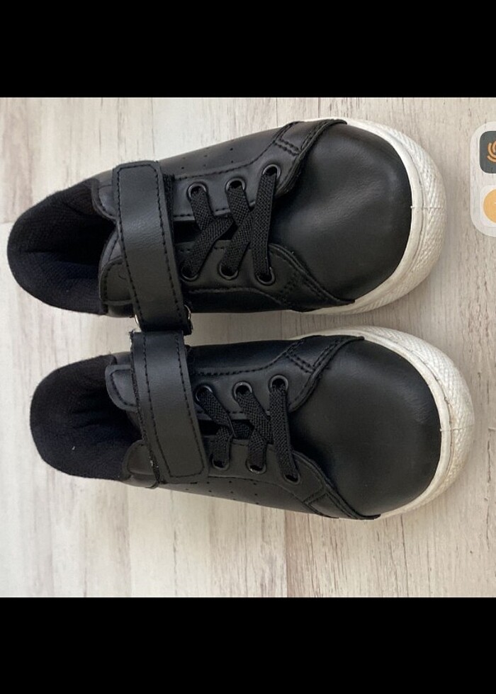 Unisex çocuk siyah ayakkabı  - Görsel 2